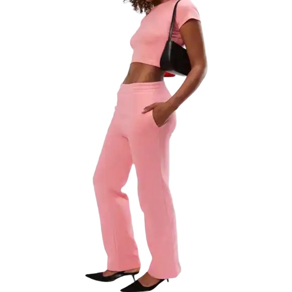 OAK & Refined high elastic waist Sweatpants relax fit straight leg cut NWT SZ M - Picture 1 of 4